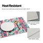 Peony Flowers Placemats Set of 4