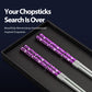 Cherry Blossom Purple Metal Reusable Chopsticks