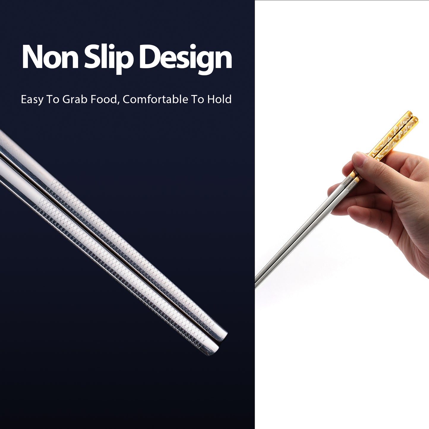 Carp Metal Reusable Chopsticks