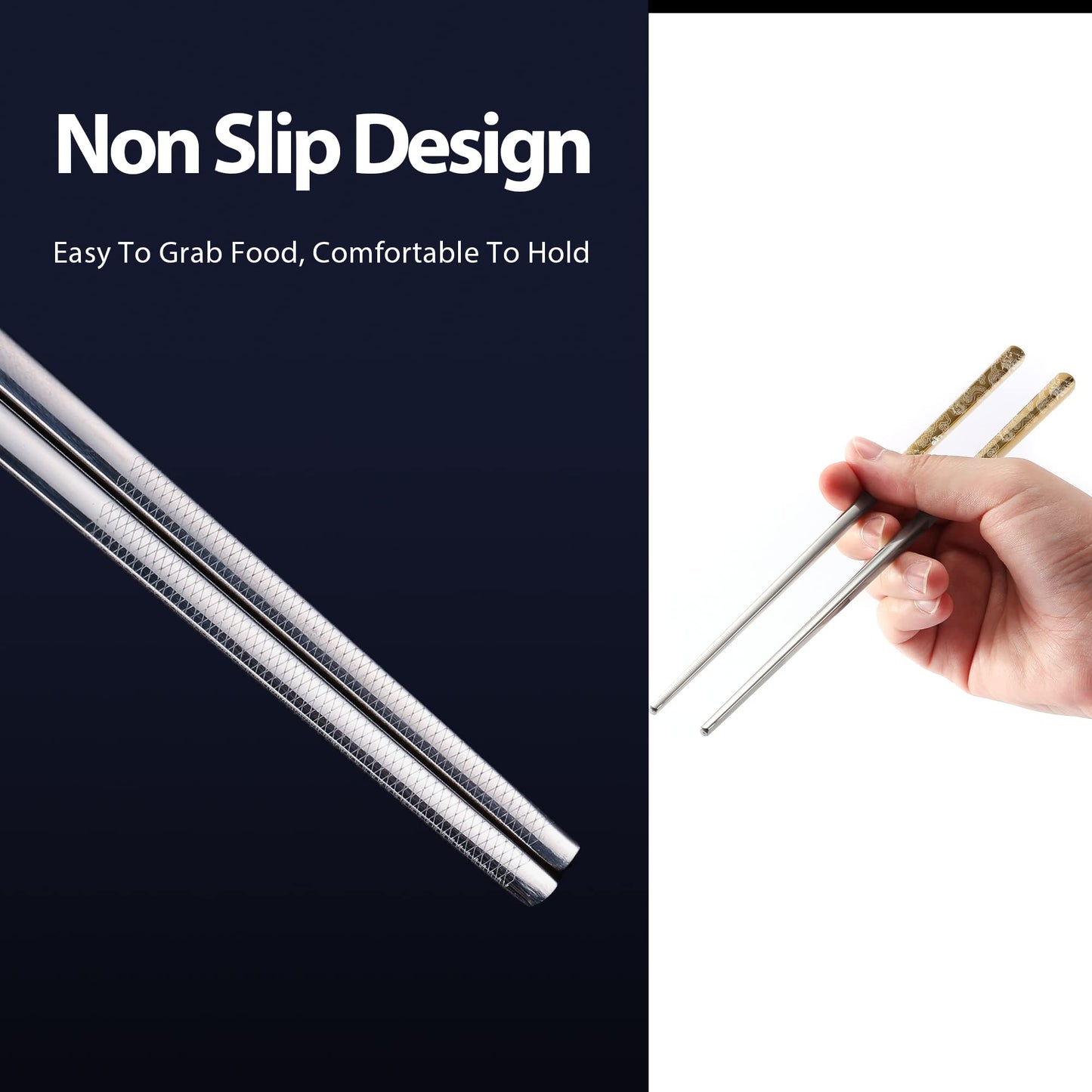 Dragon Metal Reusable Chopsticks Gold Color